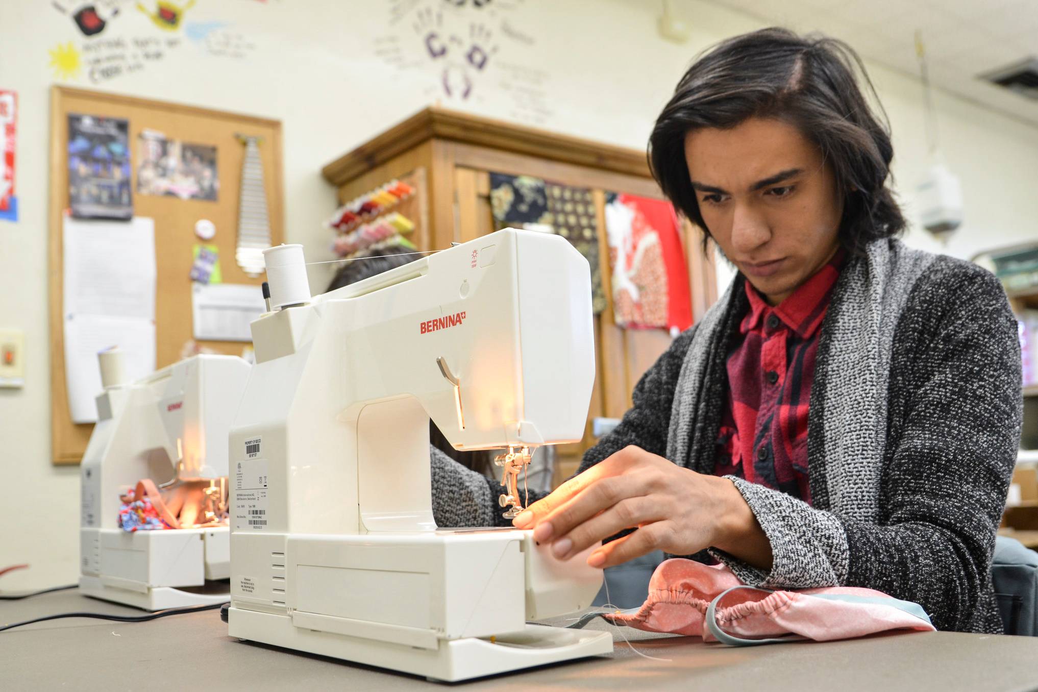 As part of this semester’s costume making class, students enrolled in Drama 200 have been making dresses to be donated to the Little Dresses for Africa charity organization that helps to clothe children living in 81 countries in and around Africa.