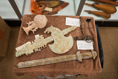 Tools from the World Cultures Art Collection.