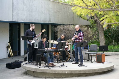 live music performance on campus